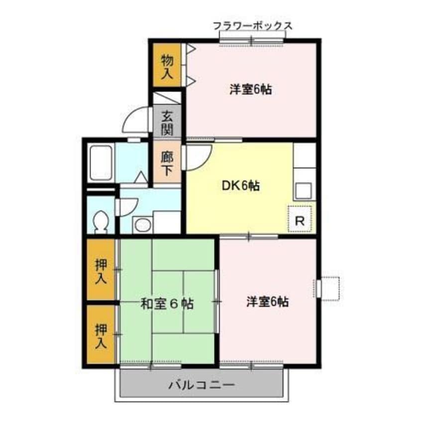 間取図 エクレール五井西Ｂ