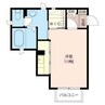 アーマビリータB 1LDKの間取り