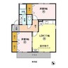 和楽ニシキA 2LDKの間取り
