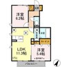 ソレイユ（東国分寺台） 2LDKの間取り