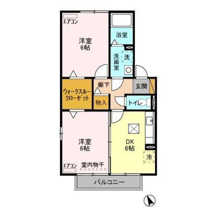 間取図 ヴィラグレイスC