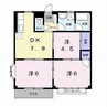 サンシャインヒルズ 3DKの間取り