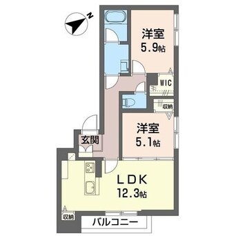 間取図 内房線/五井駅 バス8分出津西1丁目下車:停歩4分 2階 建築中