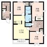 ヴィルフォーレA 3LDKの間取り