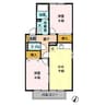 グランメールハイム壱番館 2DKの間取り