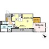 レセーナ八幡 1LDKの間取り