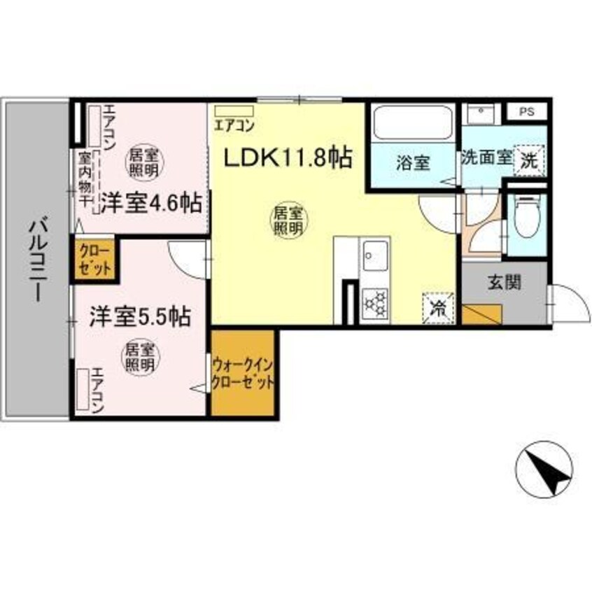 間取図 内房線/五井駅 徒歩15分 3階 建築中