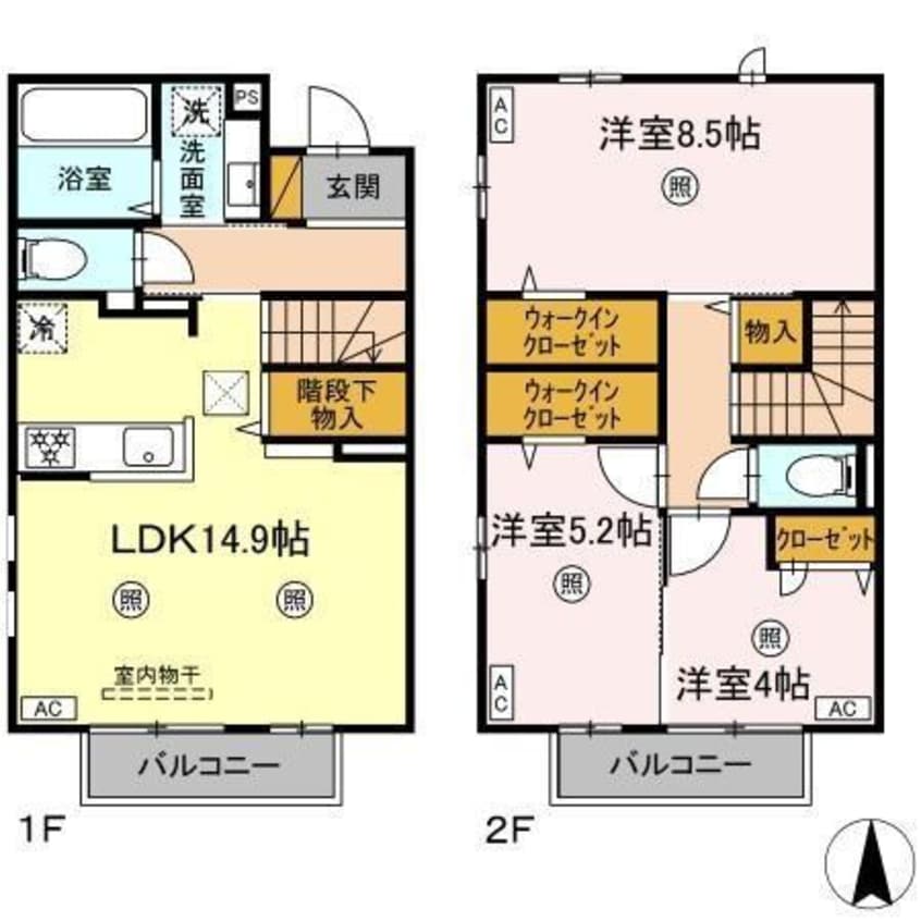 間取図 メゾンショコラB