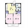 メゾン福原 2DKの間取り