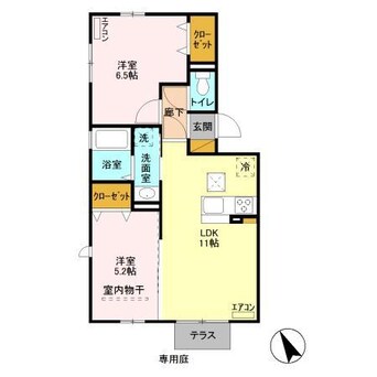 間取図 ベルメゾンちはら