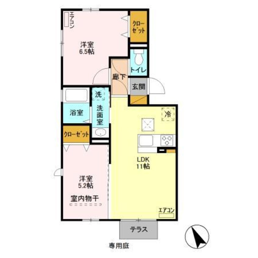 間取図 ベルメゾンちはら