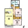 レインボーハウスA 2LDKの間取り