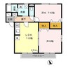 グランドソレーユ 2LDKの間取り
