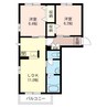 ドゥグランⅡA 2LDKの間取り