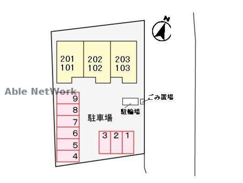 敷地図 ヴィラリバーサイド
