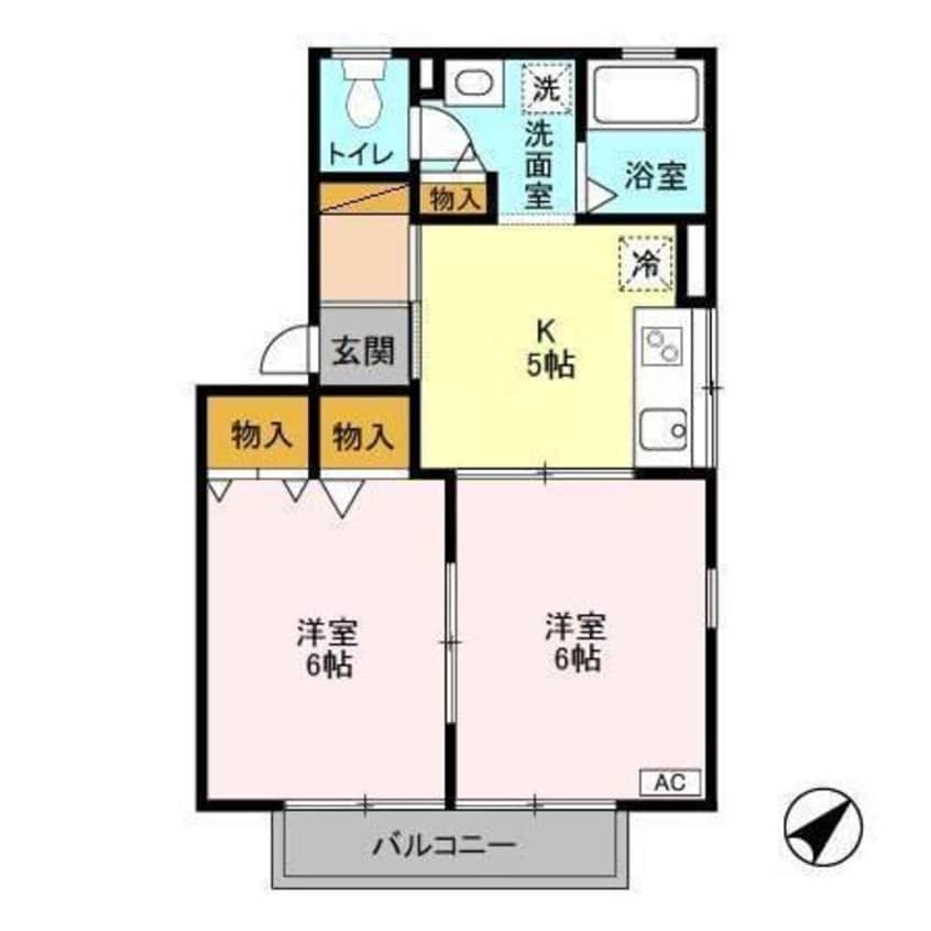 間取図 ハイカムールおゆみ野