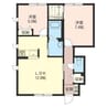 ウレイラA 2LDKの間取り