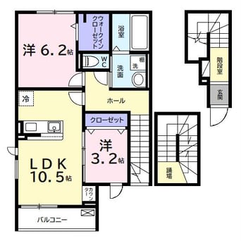 間取図 デルーナⅠ