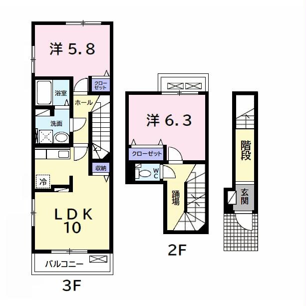 間取り図 オリエンタルコートB