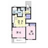 サンフェアリー 2DKの間取り