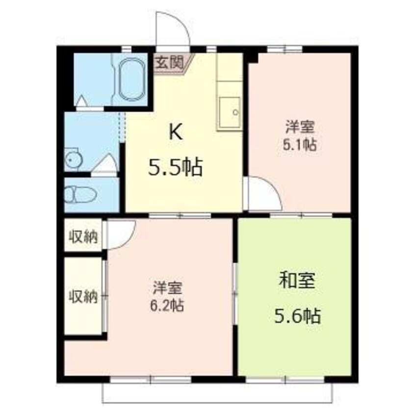 間取図 内房線/姉ケ崎駅 徒歩13分 2階 築31年