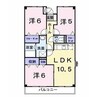 内房線/五井駅 バス:15分:停歩6分 3階 築26年 3LDKの間取り