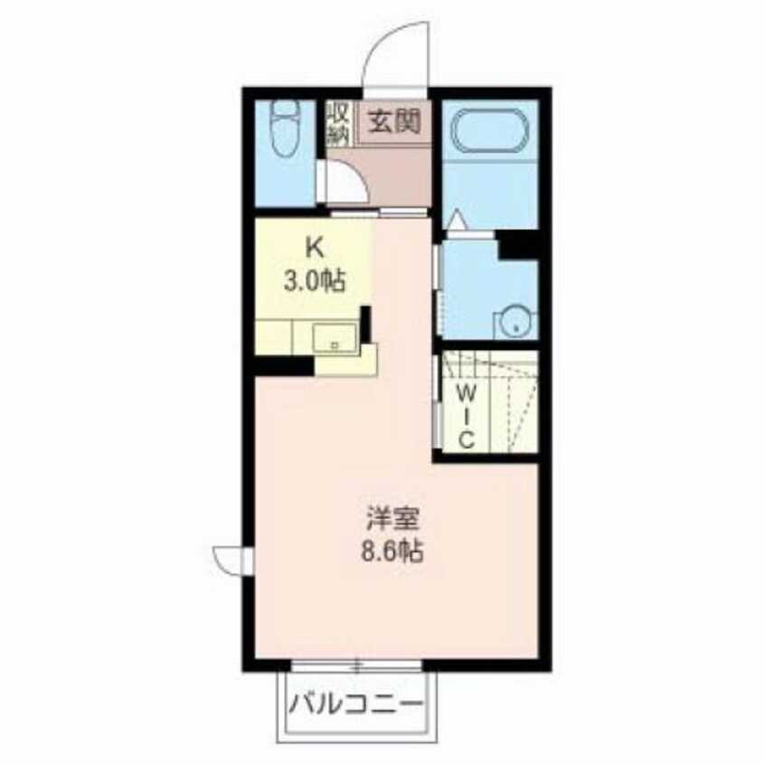 間取図 内房線/五井駅 徒歩10分 1階 築19年