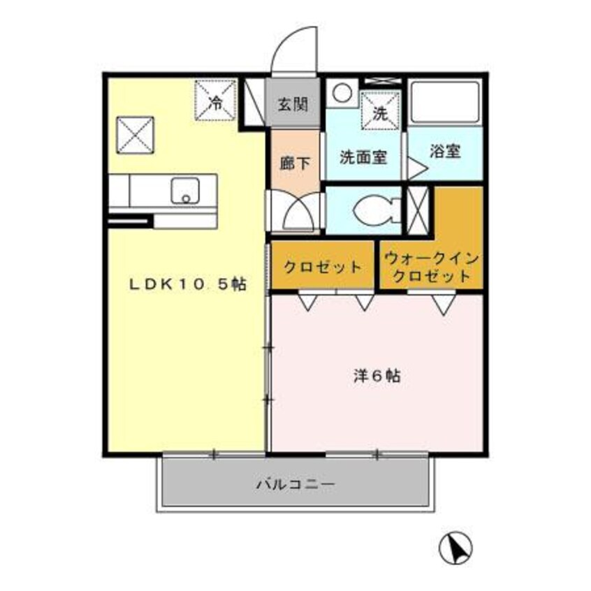 間取図 内房線/五井駅 徒歩11分 1階 築17年