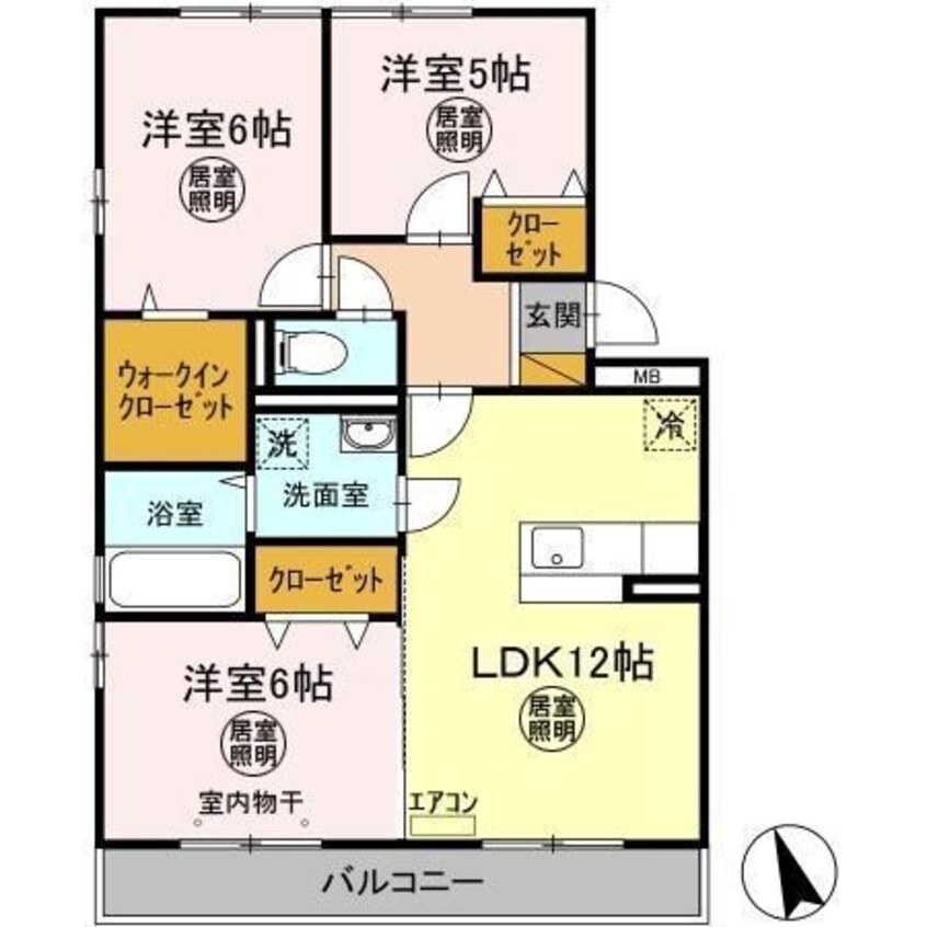 間取図 内房線/五井駅 バス10分出津バス停下車:停歩6分 2階 築13年