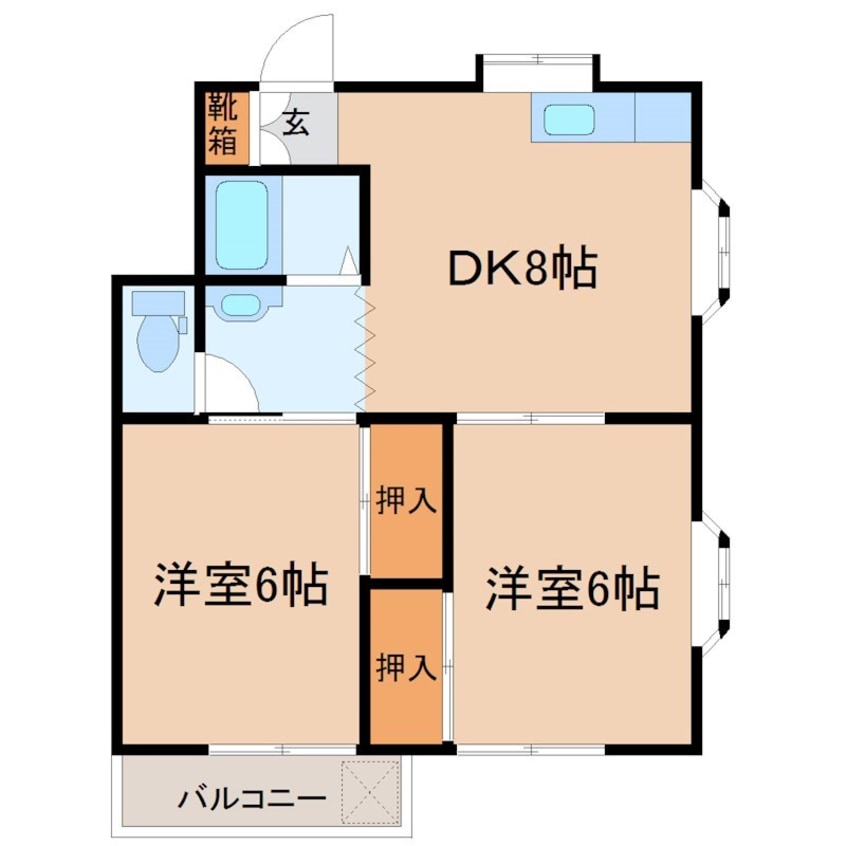 間取図 コーポリバティ