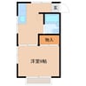 ドミール荒井 1Kの間取り