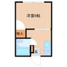 シャンテドルミ 1Kの間取り