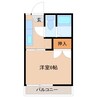 フォーブル三上 1Kの間取り