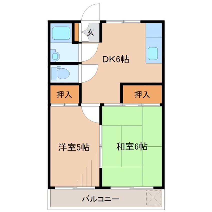 間取図 コーポクリハラ