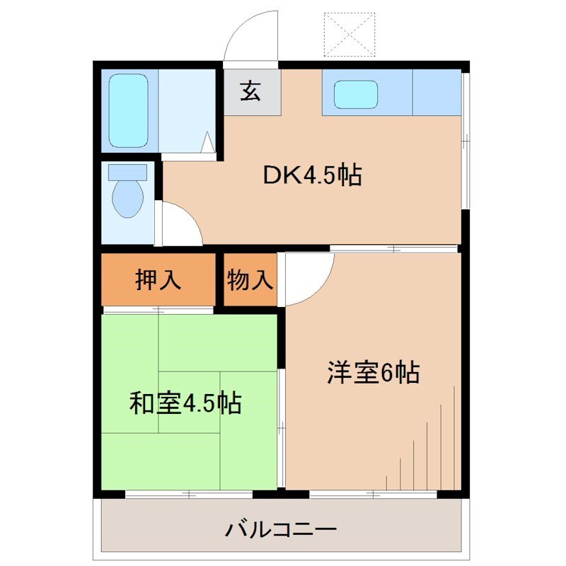 間取り図 コーポときわ