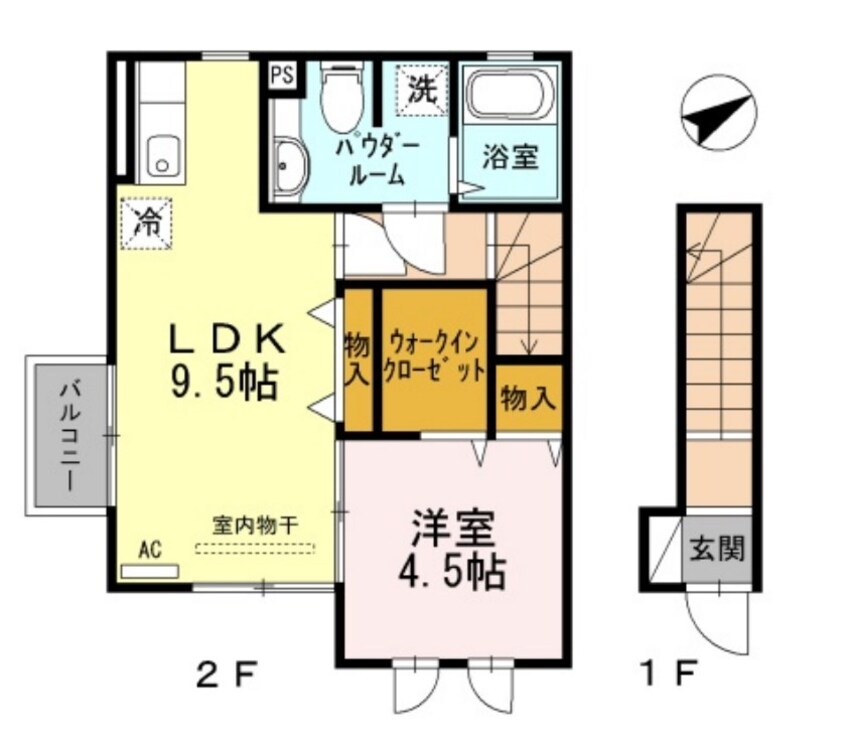 間取図 セジュール日野本町