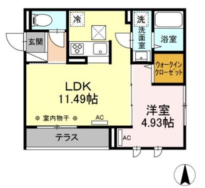 間取図 Dスクエア万願寺