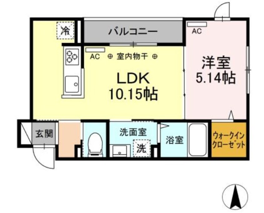 間取図 Dスクエア万願寺