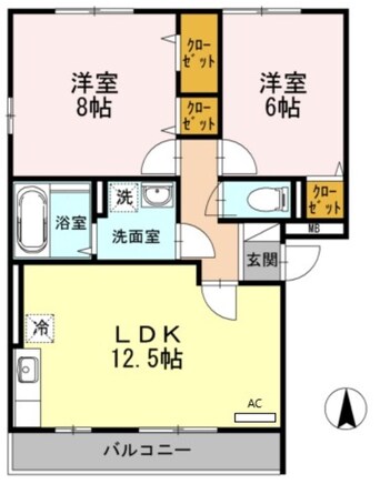 間取図 エクセラン旭が丘壱番館