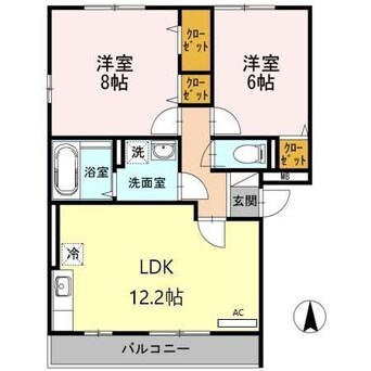 間取図 エクセラン旭が丘壱番館