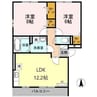 エクセラン旭が丘壱番館 2LDKの間取り