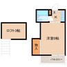 コーポ錦 1Kの間取り