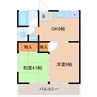 加藤荘 2DKの間取り