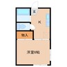 第５グリーンハイツ 1Kの間取り