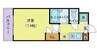 カレッジスクエア日野 1Kの間取り