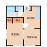 第二信和荘 2Kの間取り