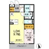 エスポワール 1Rの間取り