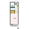 アイアンフラッツ 1Kの間取り
