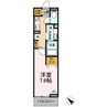 グレーヌメゾン 1Kの間取り