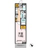 グレーヌメゾン 1Kの間取り
